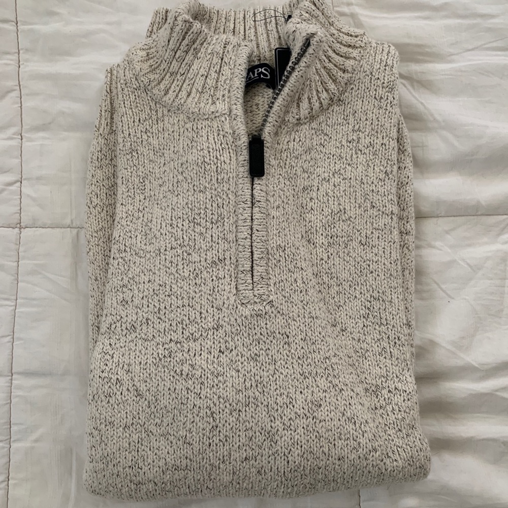 Chaps half-zipped sweater